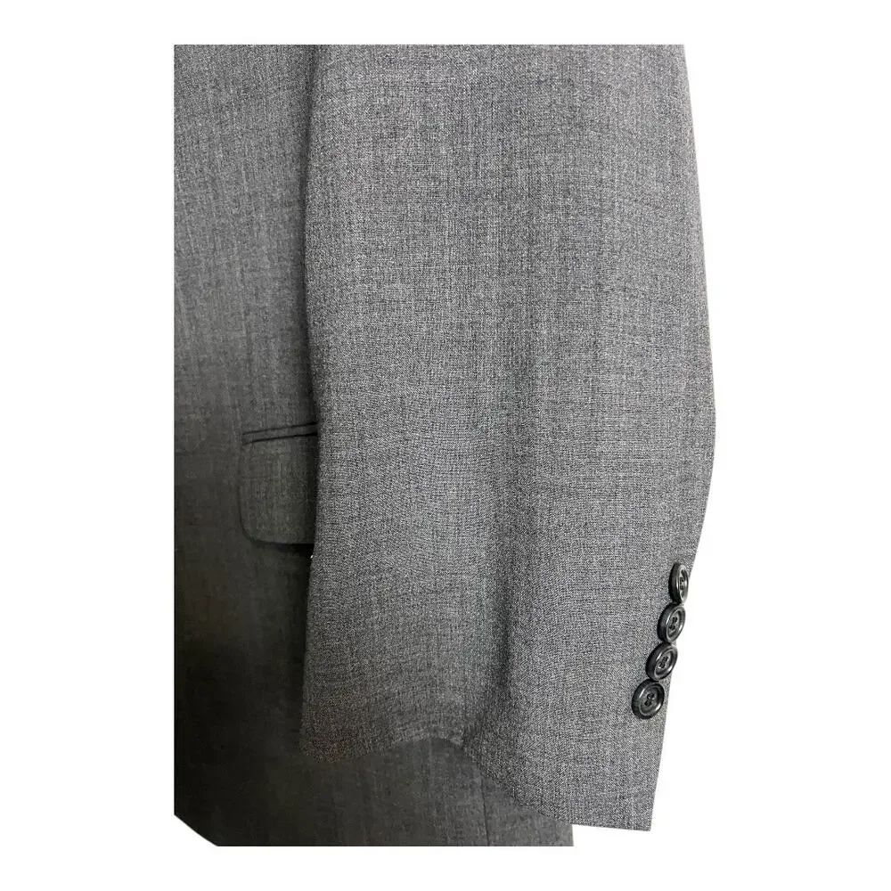 Jos. A. Bank Gray Wool Blazer Sport Coat 46 long Preppy Career Twee